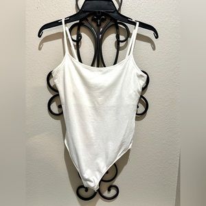 Express White Thong Body Suit